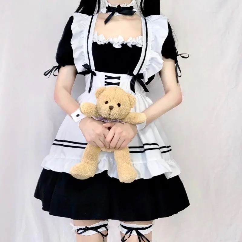 クリスマス22新作日系メイド服コスプレロリータスーツ可愛い学生ワンピース二次元服大コード日常 大特価