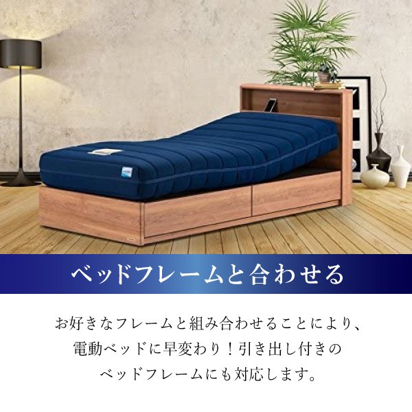 フランスベッド RP-2000BAE 電動リクライニングマットレス ルーパームーブ シングル S