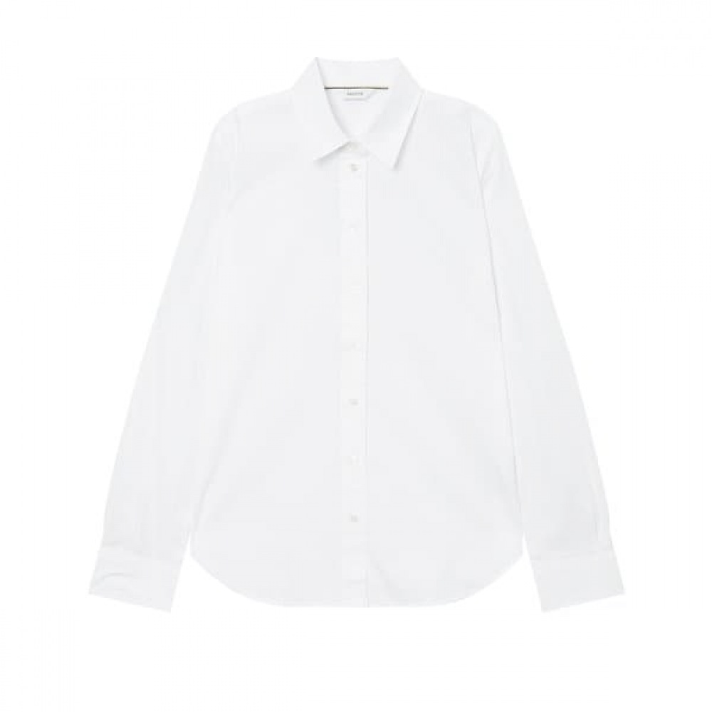 [24SS] [追加販売] [ベスト] ホワイトスリムフィットスパンソリッドシャイア HSSH4BC21WT