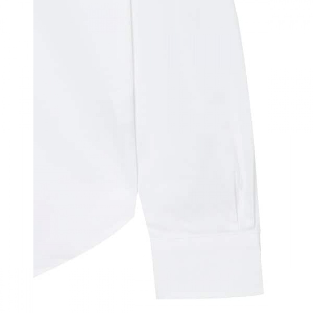 [24SS] [追加販売] [ベスト] ホワイトスリムフィットスパンソリッドシャイア HSSH4BC21WT