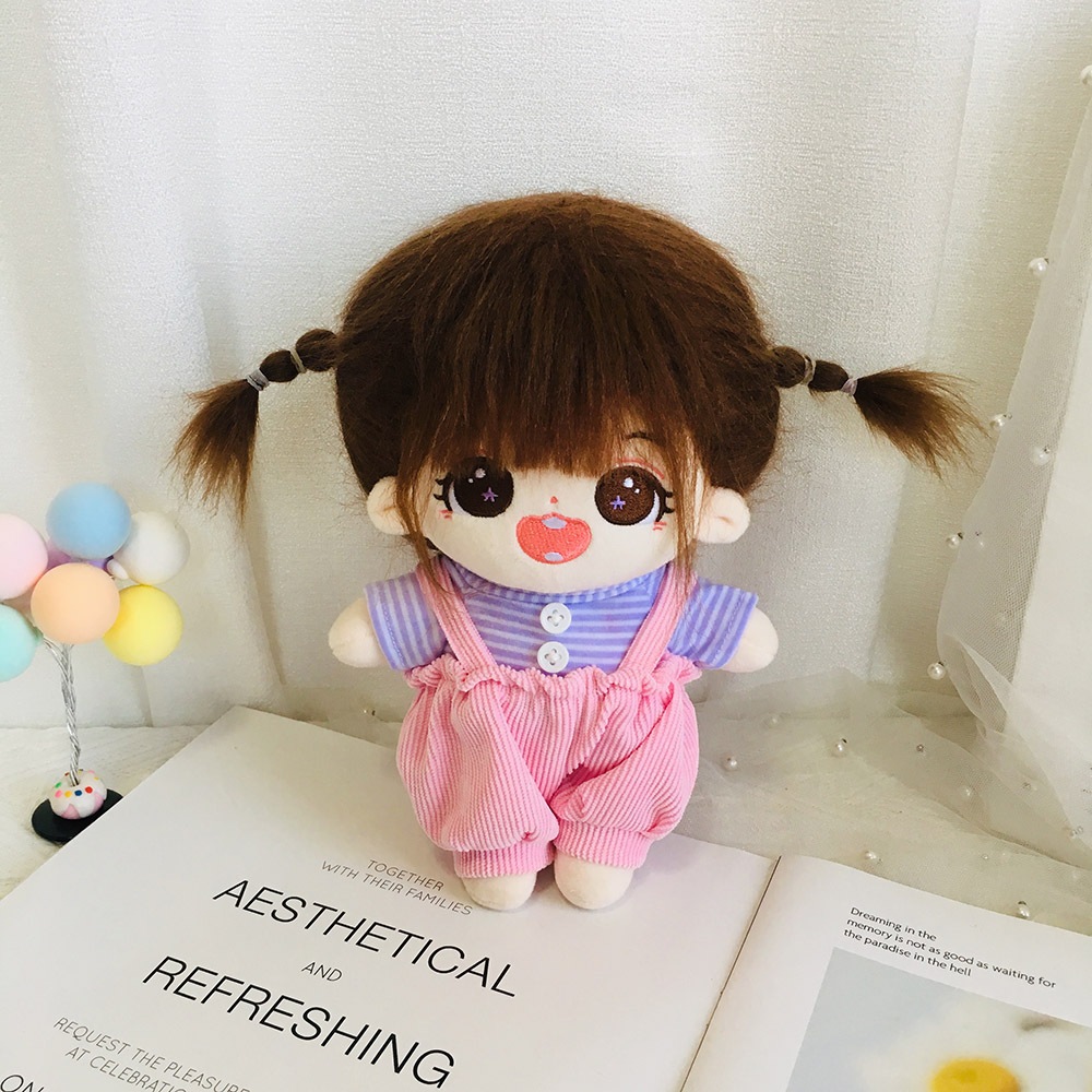 20cm 洋服セット 着せ替え人形用服 ぬいぐるみ用服ストライプシャツバックパンツカップルスーツ属性なしコットン人形ぬいぐるみ服きせかえ mdprevattcaulkingandwaterproofing.com