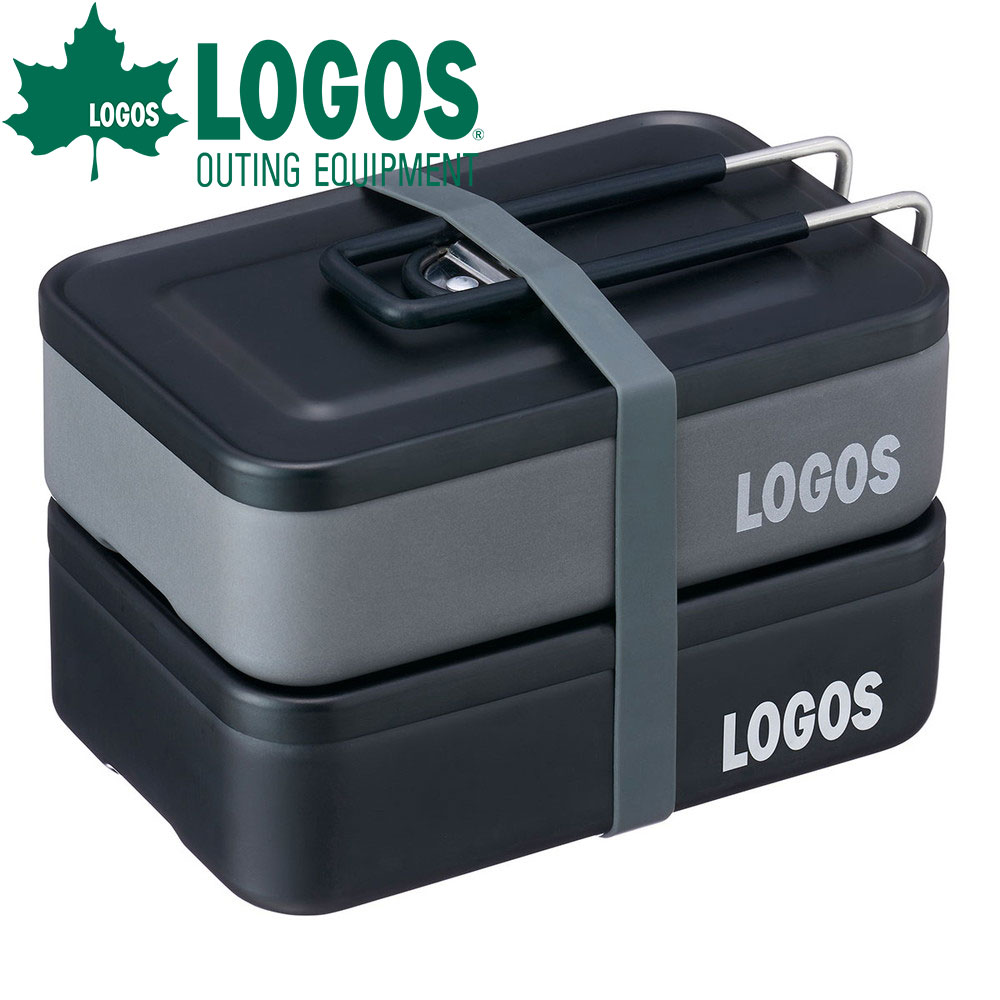 ロゴス LOGOS スタックメスキット＆メタルケースセット クッカー メスティン 食器 直火 調理器具 フライパン 鍋 皿 スープカップ ギア バーベキュー BBQ トレッキング 登山 キャンプ アウ