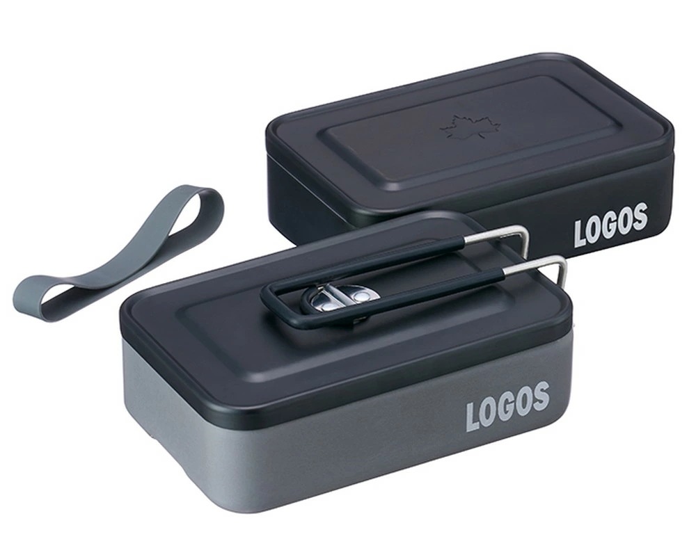 ロゴス LOGOS スタックメスキット＆メタルケースセット クッカー メスティン 食器 直火 調理器具 フライパン 鍋 皿 スープカップ ギア バーベキュー BBQ トレッキング 登山 キャンプ アウ