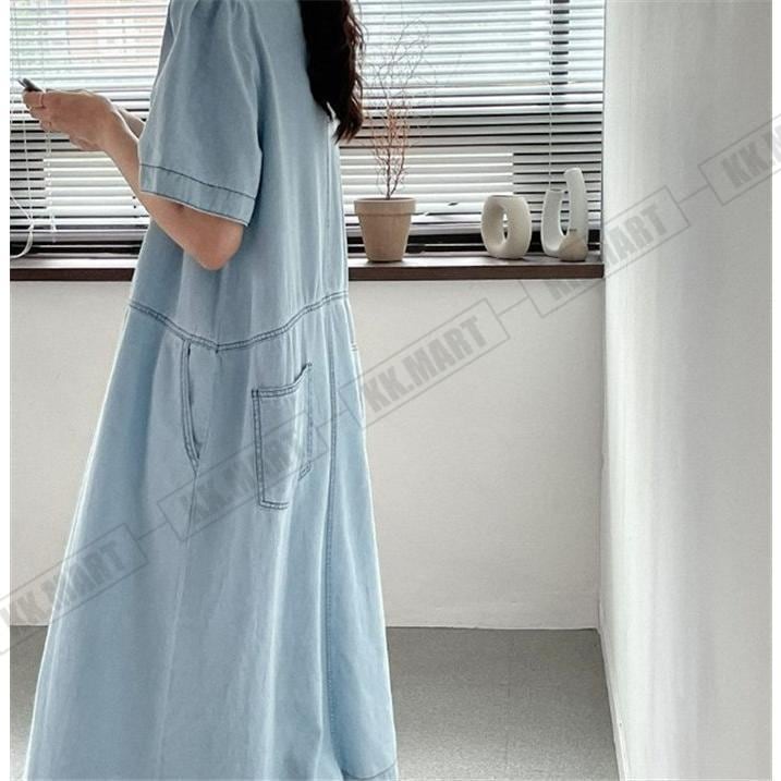デニムワンピース ワンピース レディース 春 夏 半袖 カジュアル デニム ワンピース ミモレ丈 体型カバー 大きいサイズ ワンピ 可愛い おしゃれ デニムワンピース ワンピース レディース 春 夏 半袖 カジュアル デニム ワンピース ミモレ丈 体型カバー 大きいサイズ ワンピ 可愛い おしゃれ