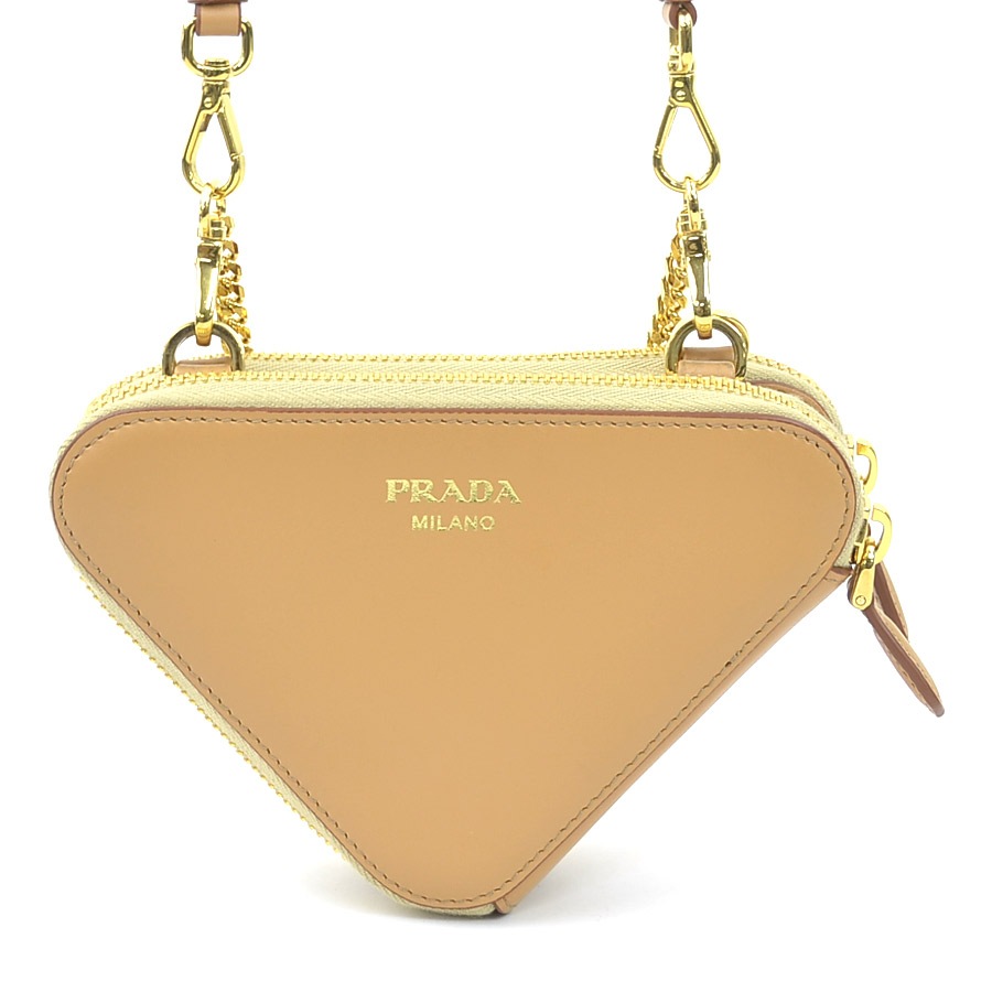 プラダ PRADA ショルダーバッグ クロシェ ミニポーチ レザー/ビスコース ベージュ レディース 1NR015 h31454a プラダ PRADA ショルダーバッグ クロシェ ミニポーチ レザー/ビスコース ベージュ レディース 1NR015 h31454a