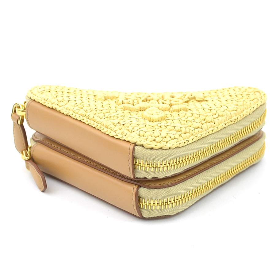 プラダ PRADA ショルダーバッグ クロシェ ミニポーチ レザー/ビスコース ベージュ レディース 1NR015 h31454a プラダ PRADA ショルダーバッグ クロシェ ミニポーチ レザー/ビスコース ベージュ レディース 1NR015 h31454a