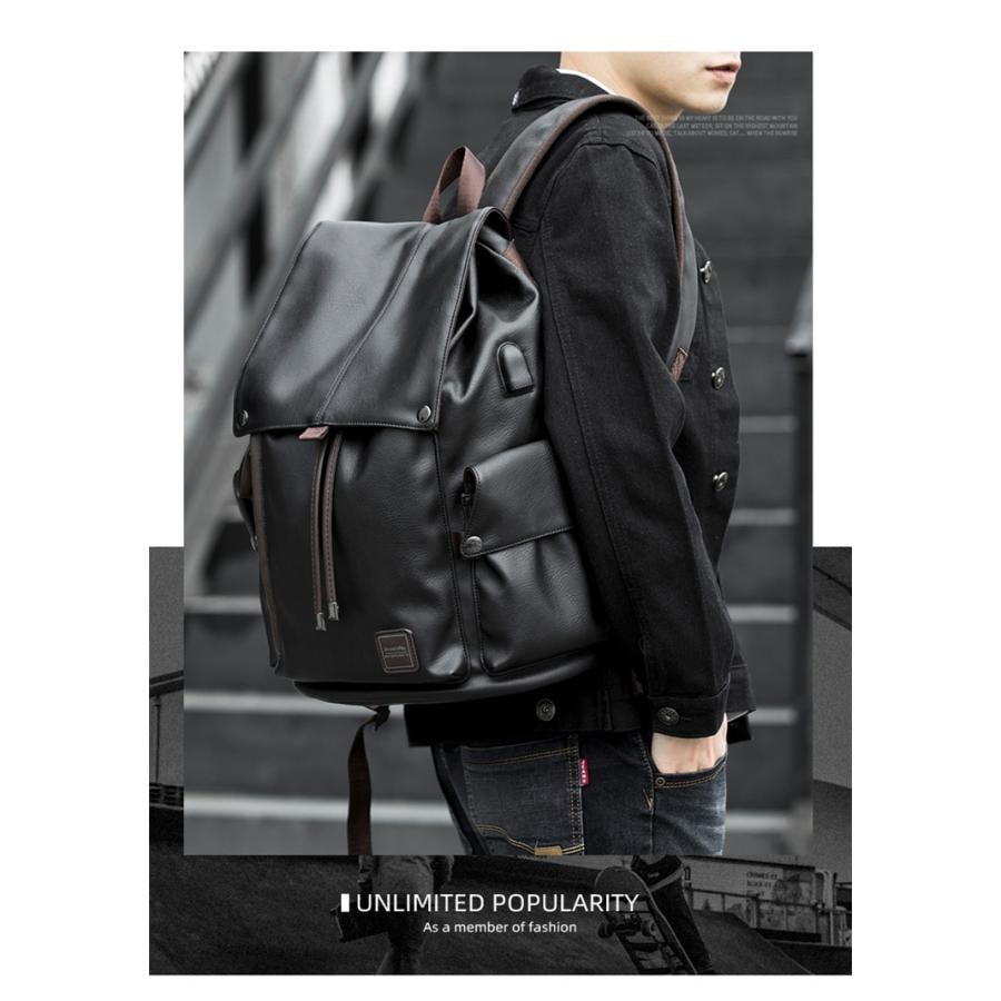大容量PU革リュック バックパック メンズ レディース 兼用 カジュアルリュック USB充電ポート 156インチPCリュック ビジネスリュック 通勤 通学 出張 旅行 大容量PU革リュック バックパック メンズ レディース 兼用 カジュアルリュック USB充電ポート 156インチPCリュック ビジネスリュック 通勤 通学 出張 旅行