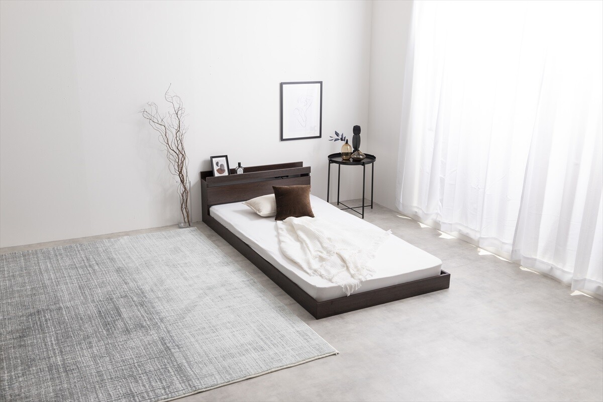 【新品・送料無料】【セミダブル】Coroa フロアベッド（マットレス付き） 新品・送料無料セミダブルCoroa フロアベッド（マットレス付き