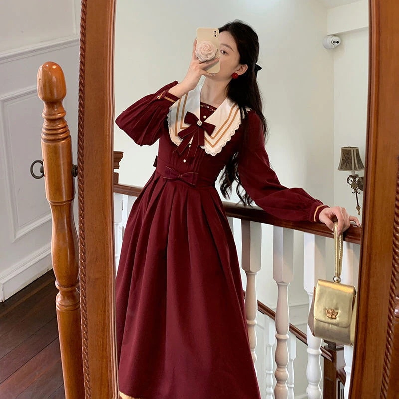 2024 春 ワンピース ロリータスカート コスプレ かわいい弓 王女 秋フランス 超妖精パールレースネイビーカラーウエスト 中間 長さ 結婚式 ドレス パーティードレス お呼ばれ 披露宴 2024 春 ワンピース ロリータスカート コスプレ かわいい弓 王女 秋フランス 超妖精パールレースネイビーカラーウエスト 中間 長さ 結婚式 ドレス パーティードレス お呼ばれ 披露宴