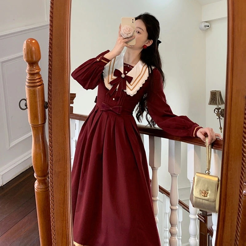 2024 春 ワンピース ロリータスカート コスプレ かわいい弓 王女 秋フランス 超妖精パールレースネイビーカラーウエスト 中間 長さ 結婚式 ドレス パーティードレス お呼ばれ 披露宴 2024 春 ワンピース ロリータスカート コスプレ かわいい弓 王女 秋フランス 超妖精パールレースネイビーカラーウエスト 中間 長さ 結婚式 ドレス パーティードレス お呼ばれ 披露宴