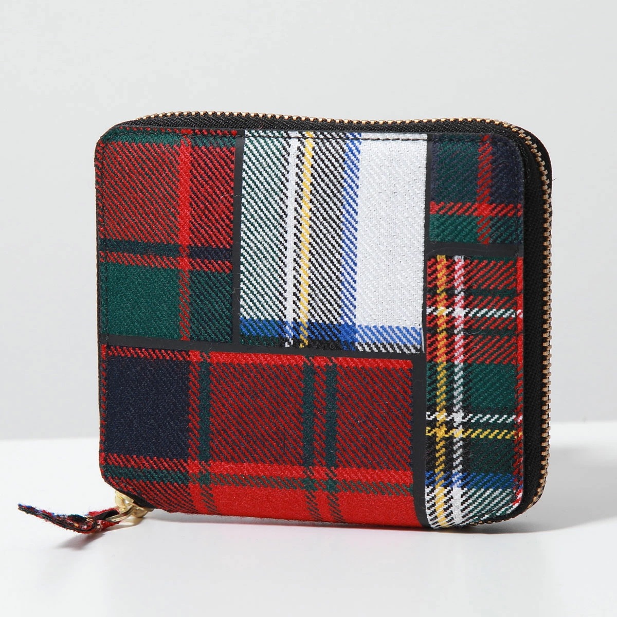 COMME des GARCONS コムデギャルソン 二つ折り財布 SA2100TP レディース ラウンドファスナー ミニ財布 タータンチェック カラー2色