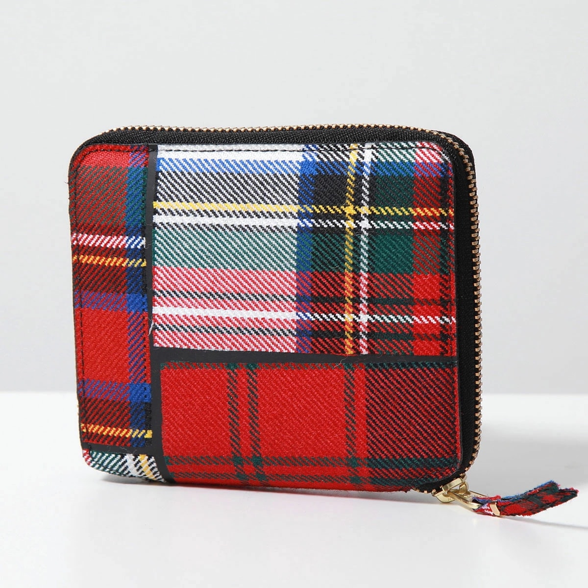 COMME des GARCONS コムデギャルソン 二つ折り財布 SA2100TP レディース ラウンドファスナー ミニ財布 タータンチェック カラー2色