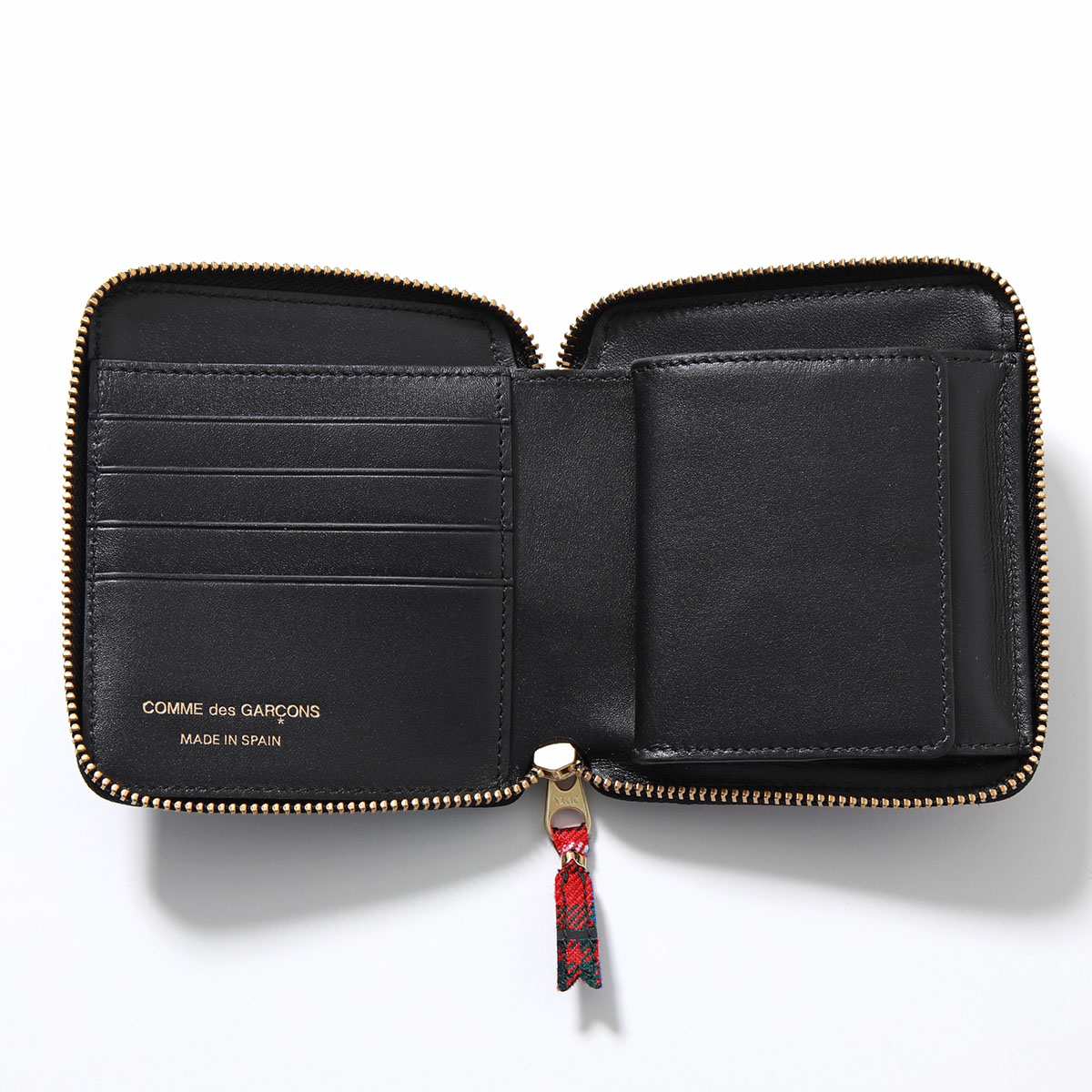 COMME des GARCONS コムデギャルソン 二つ折り財布 SA2100TP レディース ラウンドファスナー ミニ財布 タータンチェック カラー2色