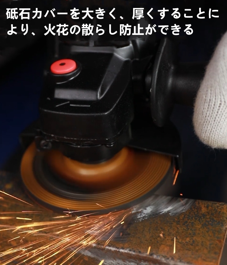 20V充電式ディスクグラインダー 4.0ahリチウム電池2個付