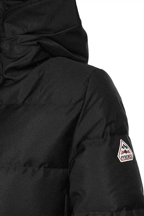 PHENIX / フェニックス レディース フーデッド ダウンジャケット ミドル丈 ブラック HWS017 0009