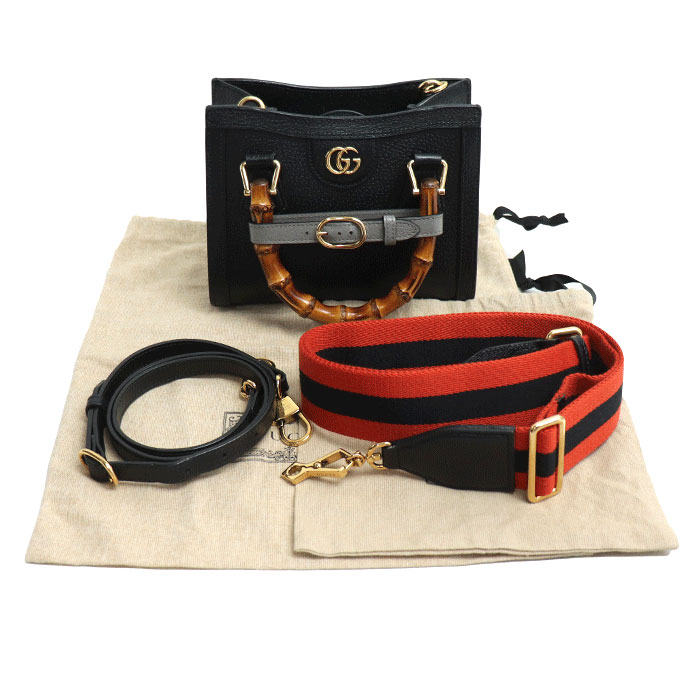 GUCCI 2WAY ミニトートバッグ ショルダー グッチ(GUCCI)グッチ インターロッキングG付き ミニトートバッグ