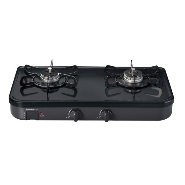 ガスコンロ プロパンガス 左強火56cm PA-29B LP ブラック