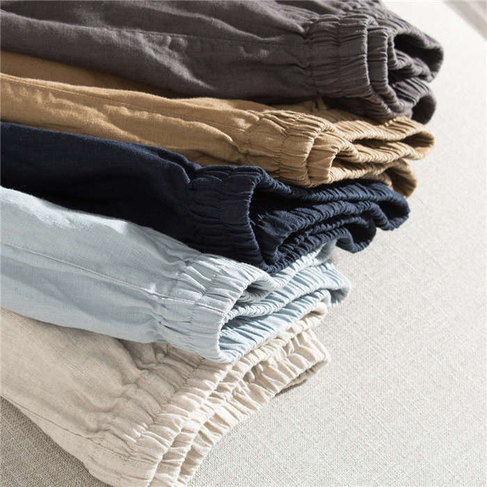 【急速出荷】リネンパンツ レディース バルーンパンツ イージーパンツ 麻100リネン100％ 全5色 フリーサイズ フレンチリネン ウェストゴム サイドポケット 涼しい 通気性 ゆったり 楽ちん 高見