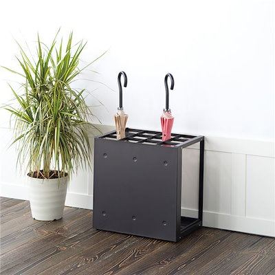 激安大特価 ds-2161366 : パネル傘立て/傘スタンド ブラック 傘3 : 家具・インテリア 人気最新品