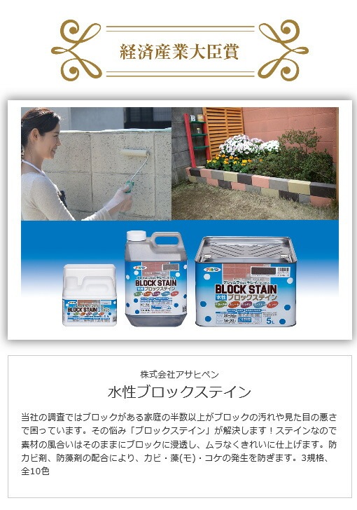 （まとめ買い）アサヒペン 水性ブロックステイン 屋内外用 2L アースホワイト ×3 : （まとめ買い）アサヒペン 水性ブロックステイン 屋内