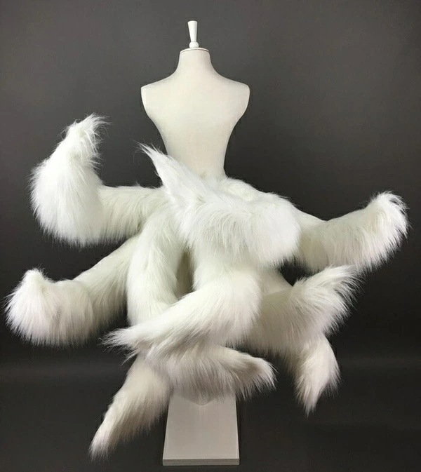 コスプレ道具 狐の尻尾 アニマル動物 ピンク ホワイト 九尾の狐 60cm 80cm 100cm 3タイプ モコモコ cosplay用 コスプレ ハロウィン パーティー COSPLAY コスチューム
