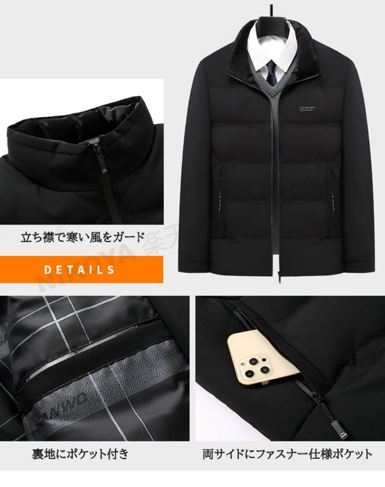 中綿ジャケット メンズ ジャケット 中綿 中綿コート メンズ 紳士 暖かい ビジネス 軽い 撥水 防風 保温 あったか 40代 50代 60代 70代 防寒 冬服 紳士服 大人 男性 おしゃれ シンプ