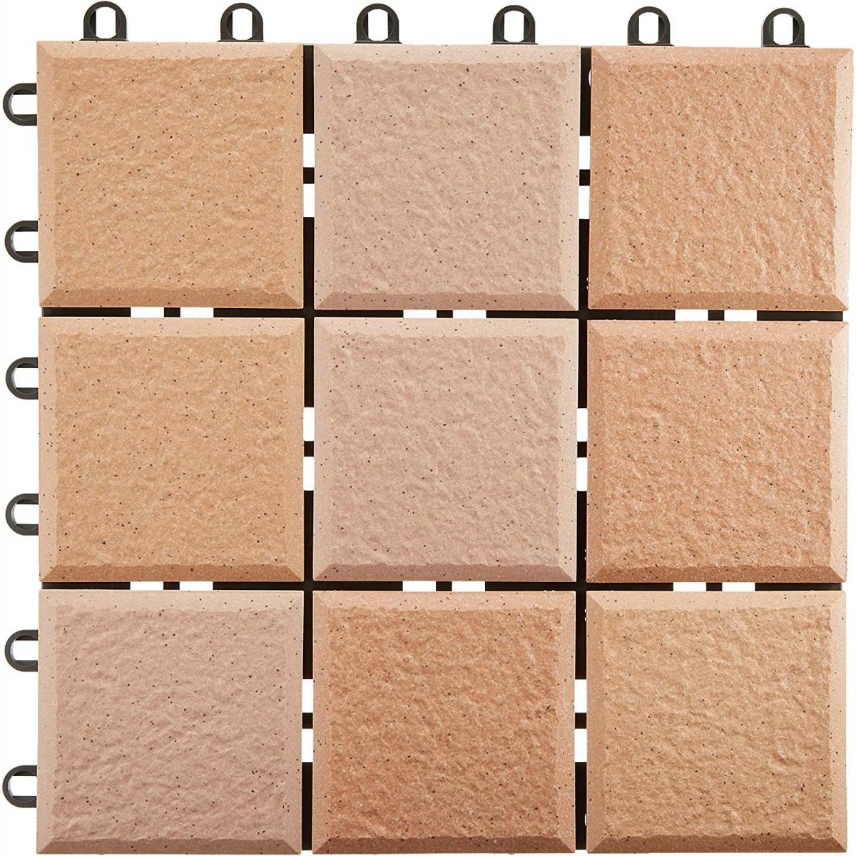 TOTO 屋外用ジョイントタイル バーセア 30×30cm サニーベージュ 10枚組 AP10MG01UFRJ　ミックスカラー MGシリーズ100