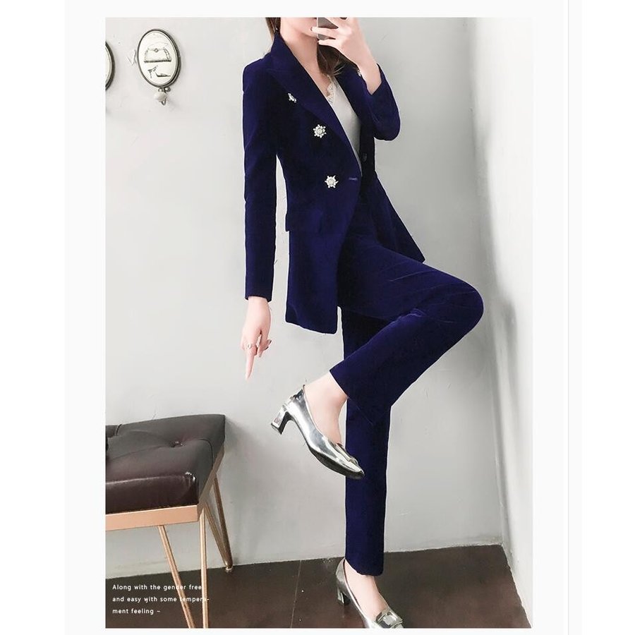 セレモニースーツ セットアップ レディースパンツスーツ 2点セット 発表会 女子会 参観日 七五三