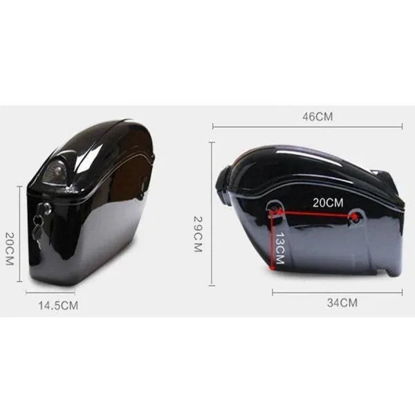 バイク用 サイドバッグ ハード 左右セット/型崩れしない サイドバック ハードタイプ サイドボックス バイクボックス K8-01 生活用品 インテリア 雑貨 バイク用品