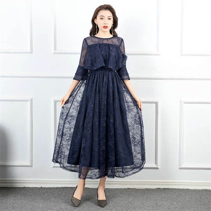 パーティードレス 結婚式 服装 ドレス ワンピース レースワンピース レースドレス 40代 20代