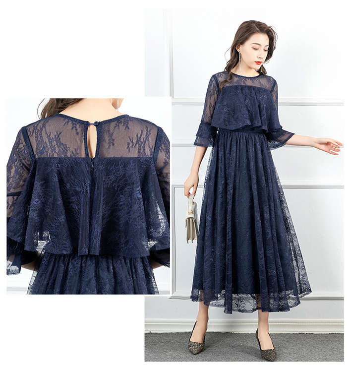 パーティードレス 結婚式 服装 ドレス ワンピース レースワンピース レースドレス 40代 20代