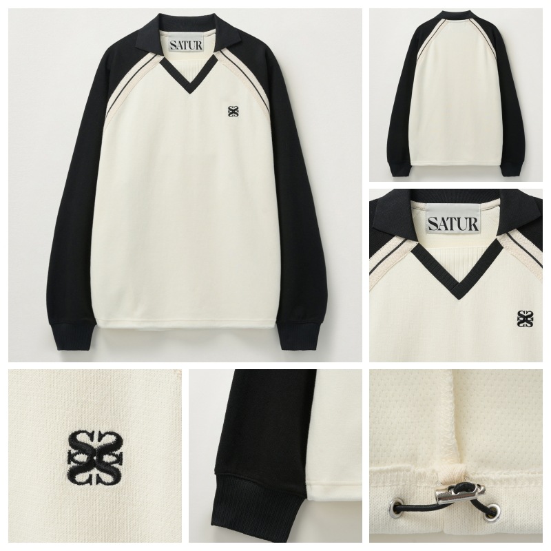 【SATUR】 LAUSANNE SWEATSHIRT : 4COLORS