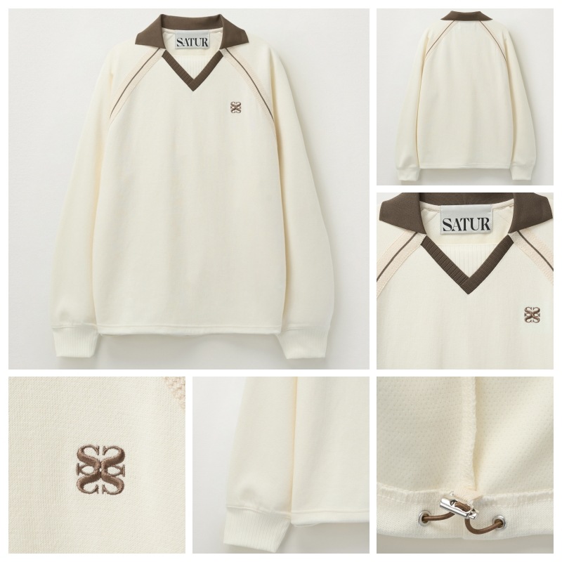 【SATUR】 LAUSANNE SWEATSHIRT : 4COLORS