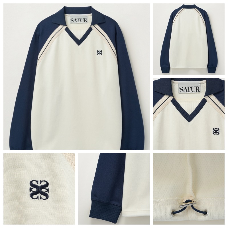 【SATUR】 LAUSANNE SWEATSHIRT : 4COLORS