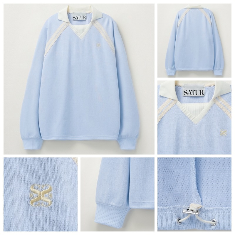 【SATUR】 LAUSANNE SWEATSHIRT : 4COLORS