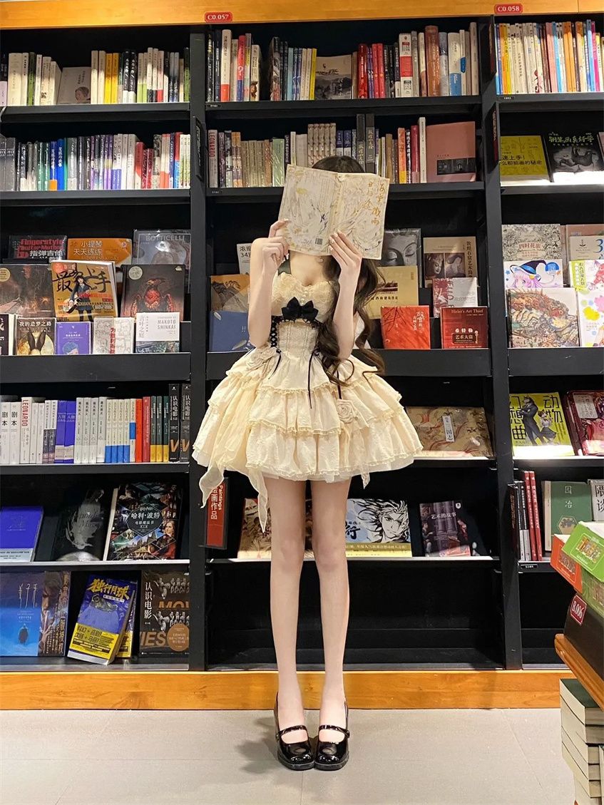 2025年新作店長おすすめ!早いもの胜ち Lolita ガウンホルタードレスフィッシュボーンウエストラインドレス 2025年新作店長おすすめ!早いもの胜ち Lolita ガウンホルタードレスフィッシュボーンウエストラインドレス