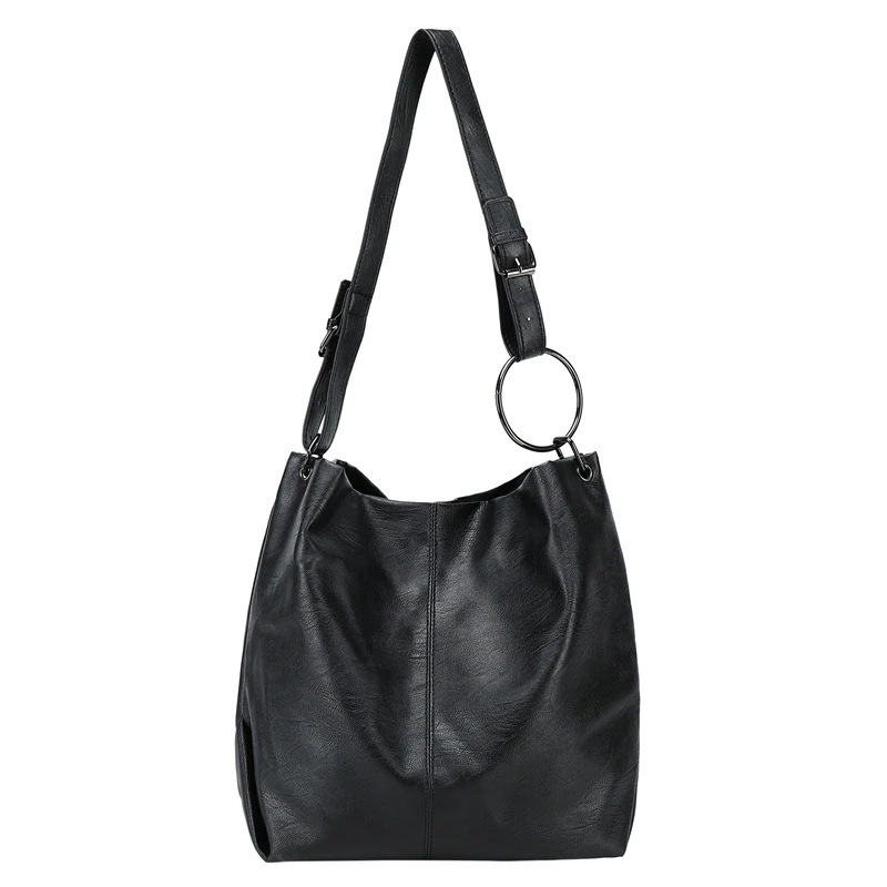 ブラック ショルダーバッグ レディース 秋冬 韓国ファッション 大容量トートバッグ ソフト ハンドバッグ ブラック ショルダーバッグ レディース 秋冬 韓国ファッション 大容量トートバッグ ソフト ハンドバッグ