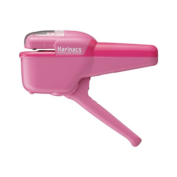 (まとめ) コクヨ 針なしステープラー（ハリナックス） ハンディタイプ 10枚とじ ピンク SLN-MSH110P 1個 (×10セット)