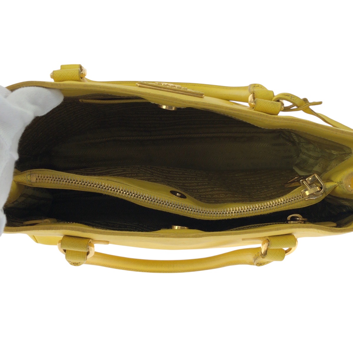 サフィアーノ イエロー ゴールド金具 レザー BN1874 ショルダーバッグ ハンドバッグ 2way レディース 500122