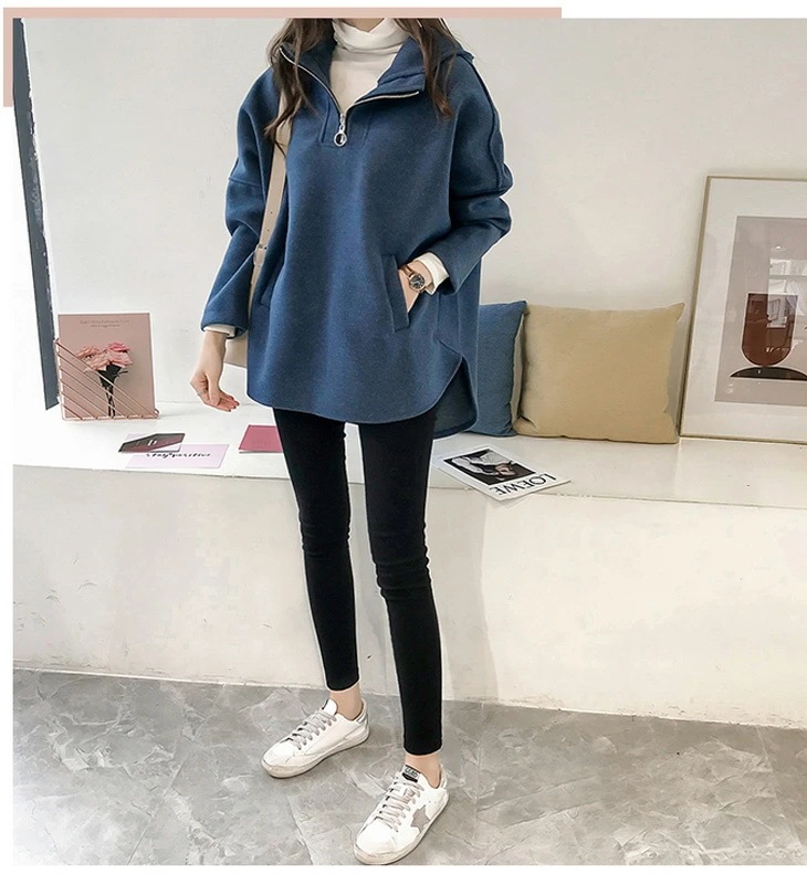 パーカー 長袖 ZIP付き レディース プルオーバー トレーナー カットソー パーカー 長袖 ZIP付き レディース プルオーバー トレーナー カットソー