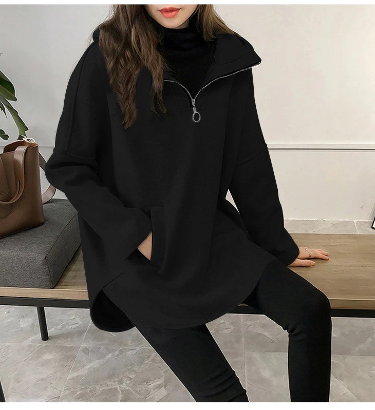 パーカー 長袖 ZIP付き レディース プルオーバー トレーナー カットソー パーカー 長袖 ZIP付き レディース プルオーバー トレーナー カットソー