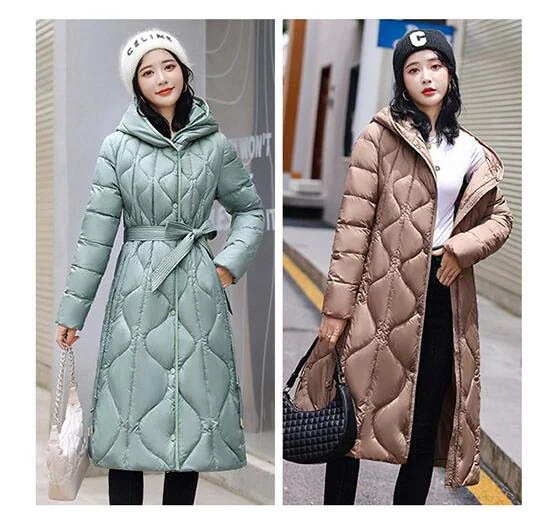 30代 厚手 ダウンコート ロング丈 20代 フード付き 秋冬 女性用 コート 中綿コート あったか 中綿ジャケット 防寒着 40代 通勤 韓国風 着痩せ 上品 OL シンプル 冬アウターブルゾン 防