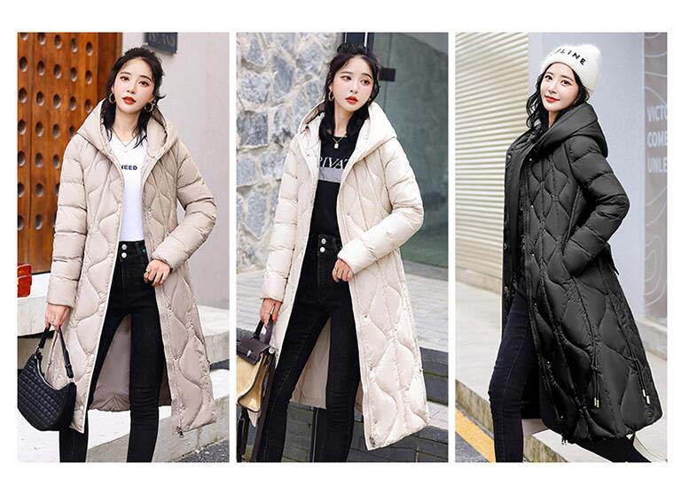 30代 厚手 ダウンコート ロング丈 20代 フード付き 秋冬 女性用 コート 中綿コート あったか 中綿ジャケット 防寒着 40代 通勤 韓国風 着痩せ 上品 OL シンプル 冬アウターブルゾン 防