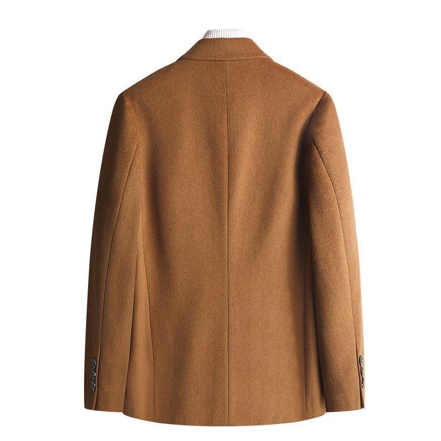 テーラードジャケットメンズウールコートブルゾン無地ウール2ボタンオフィススタイリッシュ テーラードジャケットメンズウールコートブルゾン無地ウール2ボタンオフィススタイリッシュ