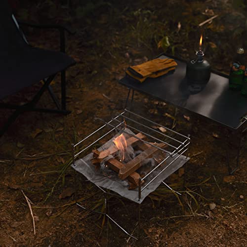 （南湖 キャンプ ギア） 焚き火台 ファイヤーピット ステンレスメッシュ ソログリル 11104