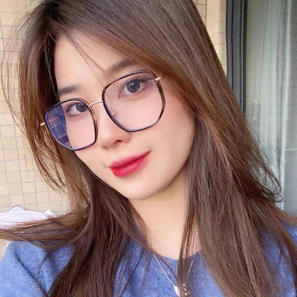 超軽tr防藍眼鏡の女性は度の大きい四角の円顔の男の韓国版の潮の