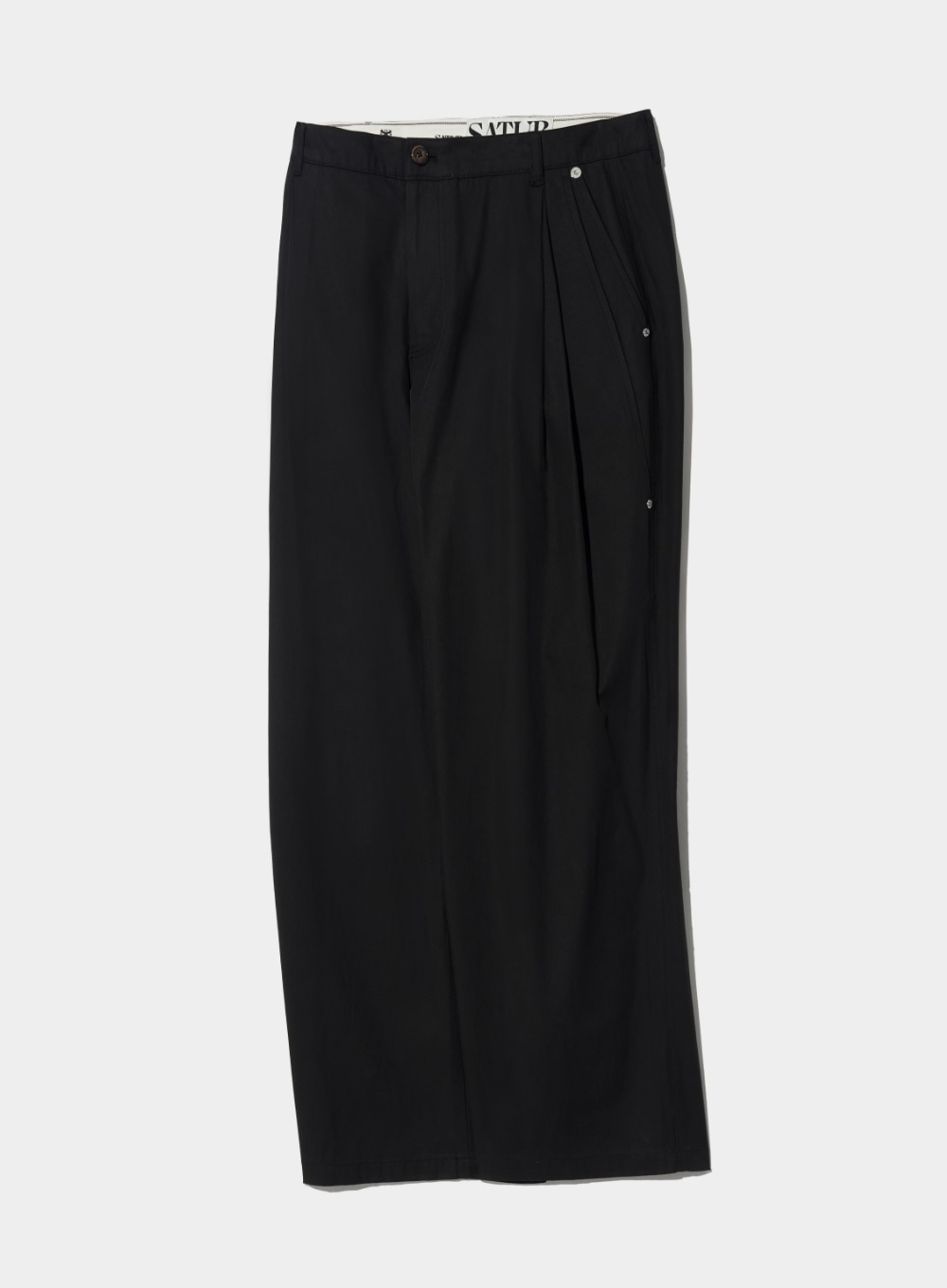 SATUR】 VINALES 2-TUCK WIDE CHINO PANTS : CLASSIC BLACK その他