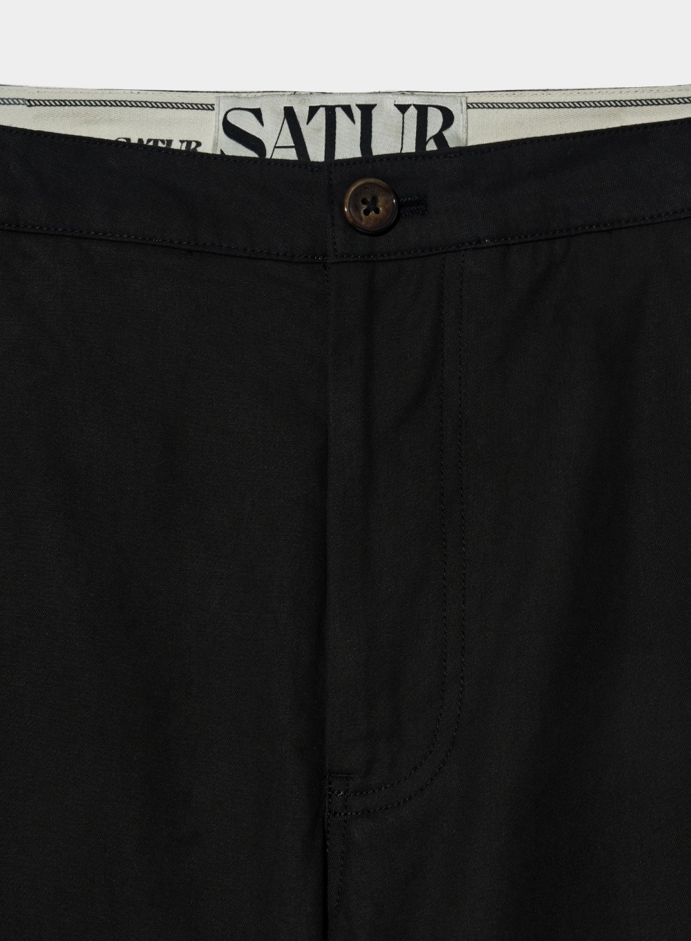 【SATUR】Vinales 2-Tuck Wide Chino Pants - Classic Black SATUR】 VINALES 2-TUCK WIDE CHINO PANTS : CLASSIC BLACK その他