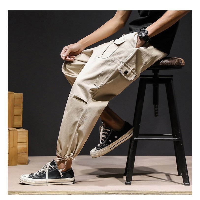 カーゴパンツ メンズ サルエルパンツ 九分丈 ワークパンツ 正規逆輸入品 50代 40代 ミリタリーカーゴパンツ