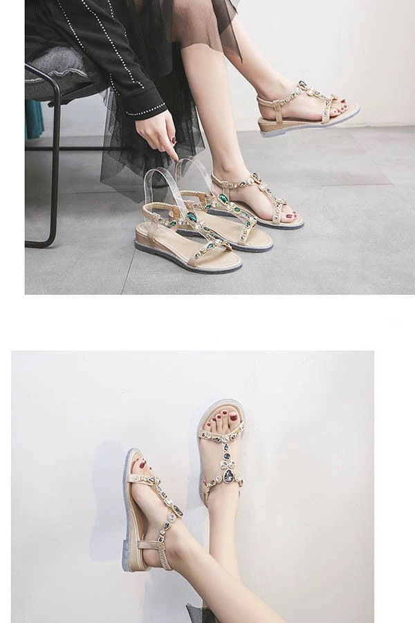 サンダル レディース ウェッジヒール 歩きやすい 美脚 上品 飾り付き ビジュー付き キラキラ フラットサンダル ビーチサンダル ストラップサンダル ローヒール 4.5cm 大きいサイズ 22.5cm サンダル レディース ウェッジヒール 歩きやすい 美脚 上品 飾り付き ビジュー付き キラキラ フラットサンダル ビーチサンダル ストラップサンダル ローヒール 4.5cm 大きいサイズ 22.5cm